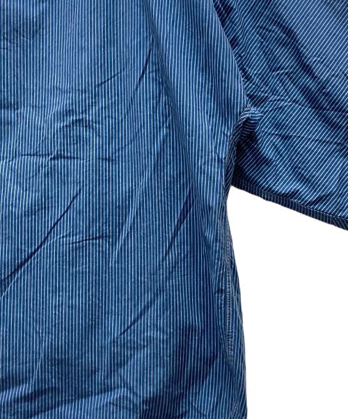 45R（フォーティファイブ・アール）45R (フォーティファイブ・アール) ストライプブラウス ブルー サイズ:2の古着・服飾アイテム