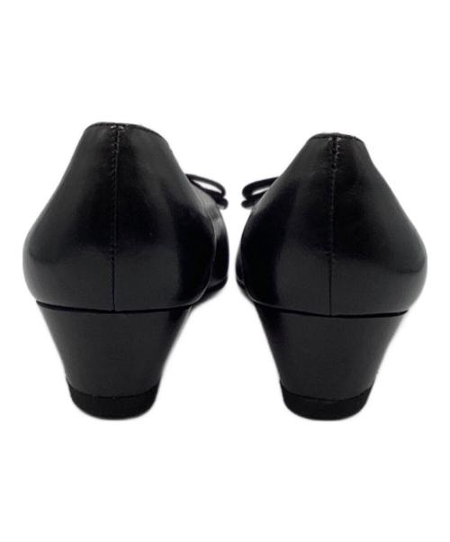 Salvatore Ferragamo（サルヴァトーレ フェラガモ）Salvatore Ferragamo (サルヴァトーレ フェラガモ) ヴァラリボンパンプス ブラック サイズ:6の古着・服飾アイテム