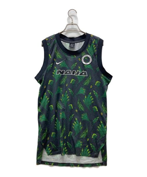 NIKE（ナイキ）NIKE (ナイキ) タンクトップ ブラック×グリーン サイズ:Sの古着・服飾アイテム