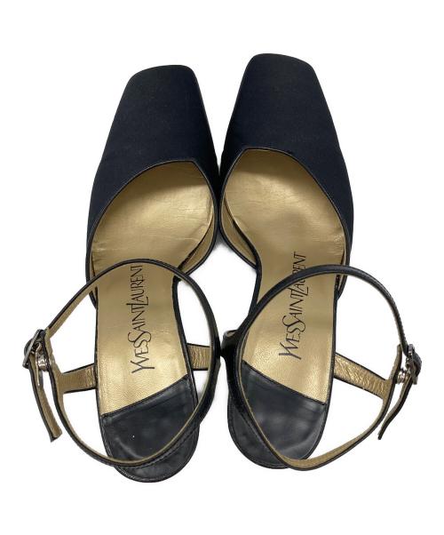 Yves Saint Laurent（イヴサンローラン）Yves Saint Laurent (イヴサンローラン) ストラップパンプス ブラック サイズ:35 1/2の古着・服飾アイテム
