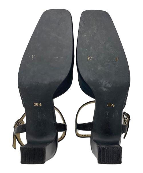 Yves Saint Laurent（イヴサンローラン）Yves Saint Laurent (イヴサンローラン) ストラップパンプス ブラック サイズ:35 1/2の古着・服飾アイテム