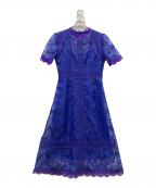 FRAY IDフレイ アイディー）の古着「オーガンジーレースワンピース」｜パープル