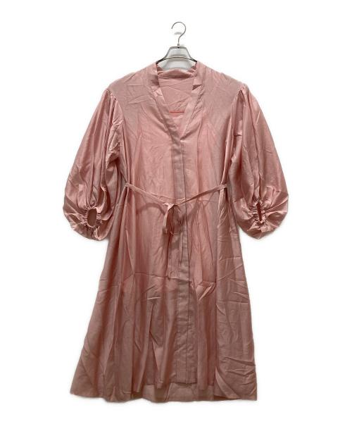 LE PHIL（ル フィル）LE PHIL (ル フィル) シアーローンワンピース ピンクの古着・服飾アイテム