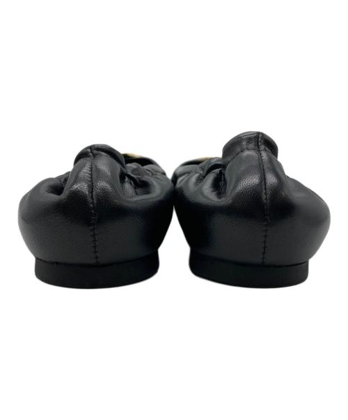 TORY BURCH（トリーバーチ）TORY BURCH (トリーバーチ) バレエパンプス ブラック サイズ:6 2/1の古着・服飾アイテム