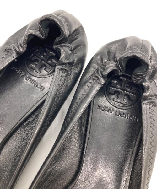 TORY BURCH（トリーバーチ）TORY BURCH (トリーバーチ) バレエパンプス ブラック サイズ:6 2/1の古着・服飾アイテム