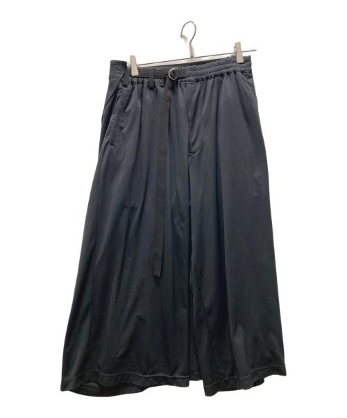 s'yte Yohji Yamamoto（サイト ヨウジヤマモト）s'yte yohji yamamoto (サイト ヨウジヤマモト) バックフラップワイドパンツ ブラック サイズ:Lの古着・服飾アイテム