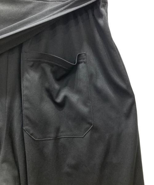 s'yte Yohji Yamamoto（サイト ヨウジヤマモト）s'yte yohji yamamoto (サイト ヨウジヤマモト) バックフラップワイドパンツ ブラック サイズ:Lの古着・服飾アイテム