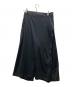 s'yte yohji yamamoto (サイト ヨウジヤマモト) バックフラップワイドパンツ ブラック サイズ:L：13000円