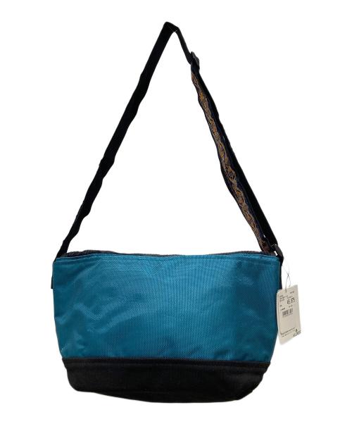 ALDIES（アールディーズ）ALDIES (アールディーズ) 総柄ショルダーバッグ ブラック×ブルー 未使用品の古着・服飾アイテム