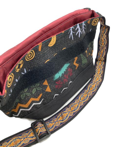 ALDIES（アールディーズ）ALDIES (アールディーズ) 総柄ショルダーバッグ ブラック×ブルー 未使用品の古着・服飾アイテム