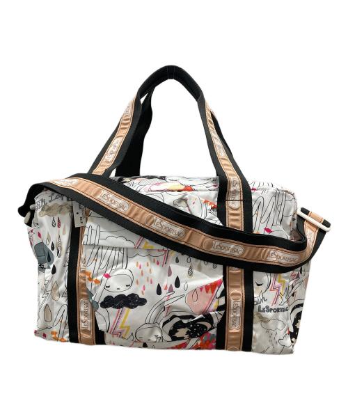 LeSportsac（レスポートサック）LeSportsac (レスポートサック) ボストンバッグ ホワイトの古着・服飾アイテム