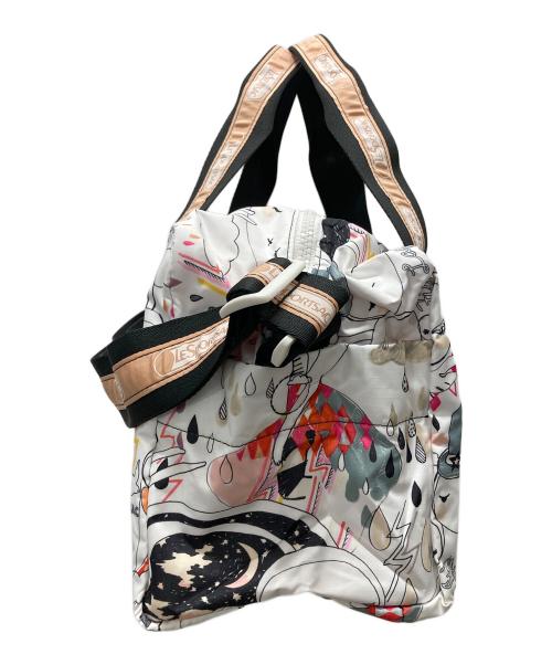LeSportsac（レスポートサック）LeSportsac (レスポートサック) ボストンバッグ ホワイトの古着・服飾アイテム