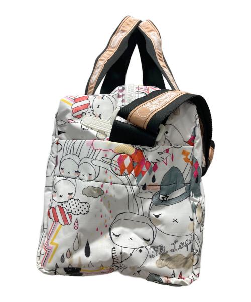 LeSportsac（レスポートサック）LeSportsac (レスポートサック) ボストンバッグ ホワイトの古着・服飾アイテム