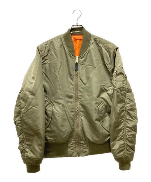 ALPHA（アルファ）ALPHA (アルファ) MA-1 flight jacket カーキ サイズ:XLの古着・服飾アイテム