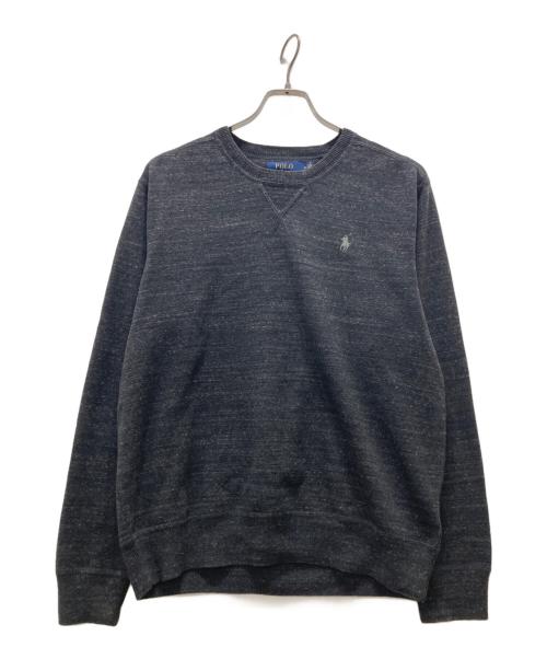 POLO RALPH LAUREN（ポロ・ラルフローレン）POLO RALPH LAUREN (ポロ・ラルフローレン) クルーネックニット ブラック サイズ:Mの古着・服飾アイテム