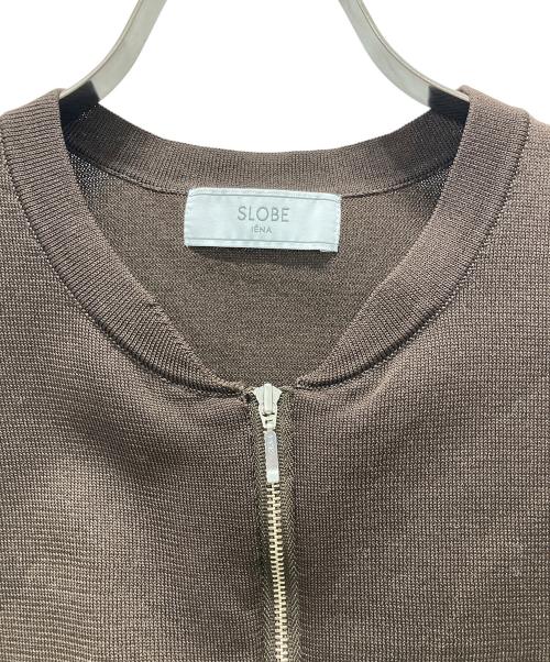 IENA（イエナ）IENA (イエナ) ニットショートブルゾン ブラウン サイズ:表記無しの古着・服飾アイテム