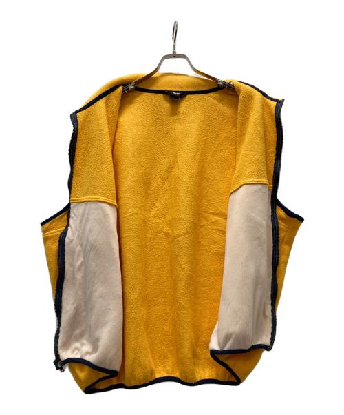L.L.Bean（エルエルビーン）L.L.Bean (エルエルビーン) フリースベスト イエロー サイズ:XXLの古着・服飾アイテム