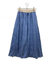 O'NEIL OF DUBLIN（オニールオブダブリン）の古着「リネンスカート」｜ブルー