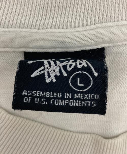 stussy（ステューシー）stussy (ステューシー) ピクセレート フォトグラフTシャツ ホワイト サイズ:Lの古着・服飾アイテム
