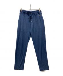 POLO RALPH LAUREN（ポロ・ラルフローレン）の古着「ブラッシュドベロアスリムパンツ」｜ネイビー