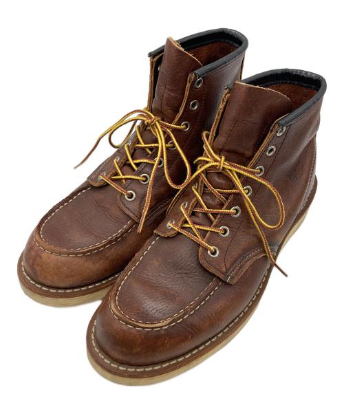 RED WING（レッドウィング）RED WING (レッドウィング) USA製クラシックモックブーツ ブラウン サイズ:26.5の古着・服飾アイテム
