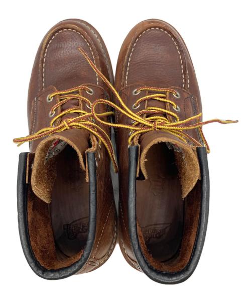 RED WING（レッドウィング）RED WING (レッドウィング) USA製クラシックモックブーツ ブラウン サイズ:26.5の古着・服飾アイテム