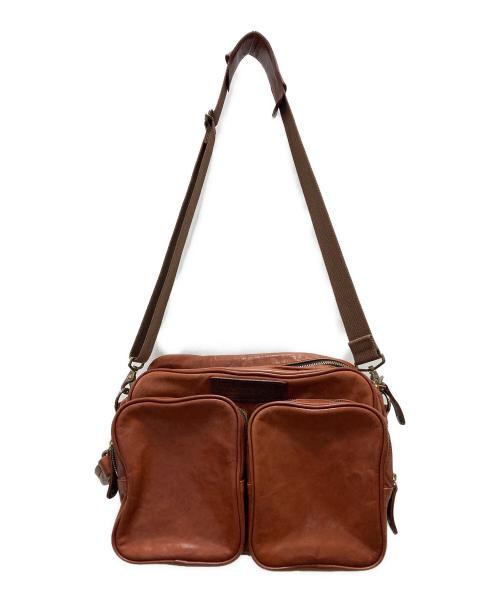 The Warmthcrafts-Manufacture（ウォームスクラフツマニュファクチャー）THE WARMTHCRAFTS-MANUFACTURE (ウォームスクラフツマニュファクチャー) レザービジネスバッグ ブラウンの古着・服飾アイテム