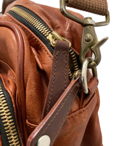 The Warmthcrafts-Manufacture（ウォームスクラフツマニュファクチャー）THE WARMTHCRAFTS-MANUFACTURE (ウォームスクラフツマニュファクチャー) レザービジネスバッグ ブラウンの古着・服飾アイテム