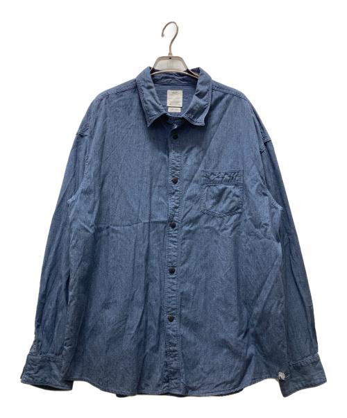 VISVIM（ビズビム）VISVIM (ビズビム) 1920 CHAMBRAY L/S (C/SI) スカイブルー サイズ:3の古着・服飾アイテム