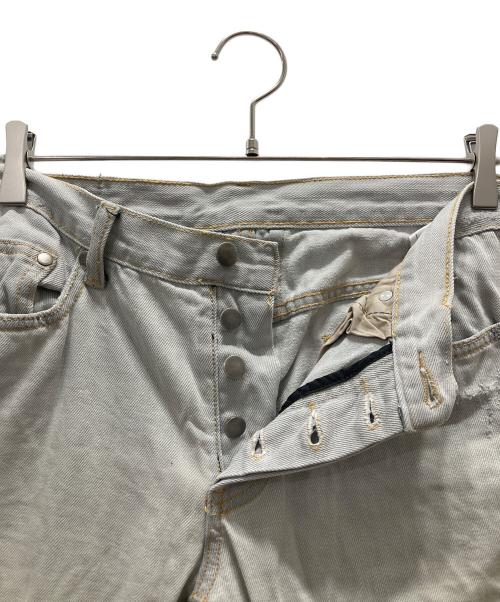 mnml（ミニマル）mnml (ミニマル) ダメージデニムパンツ グレー サイズ:W34の古着・服飾アイテム