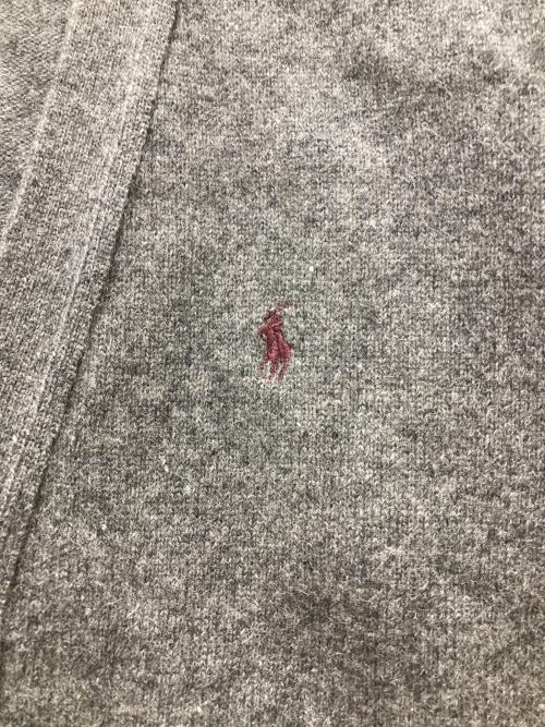 POLO RALPH LAUREN（ポロ・ラルフローレン）POLO RALPH LAUREN (ポロ・ラルフローレン) Vネックカーディガン グレー サイズ:170の古着・服飾アイテム