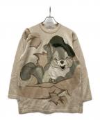 ICEBERGアイスバーグ）の古着「アニマル柄ニット」｜ベージュ