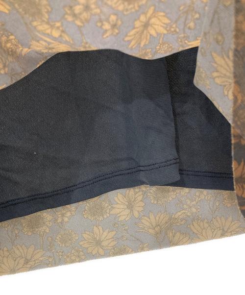 GANNI（ガニー）GANNI (ガニー) Printed Mesh Rollneck ブラウン サイズ:38の古着・服飾アイテム