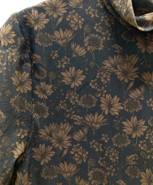 GANNI（ガニー）GANNI (ガニー) Printed Mesh Rollneck ブラウン サイズ:38の古着・服飾アイテム
