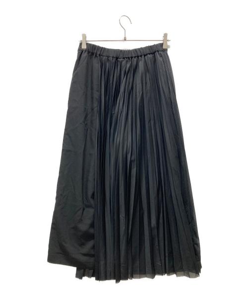 Diagram GRACE CONTINENTAL（ダイアグラム グレースコンチネンタル）Diagram GRACE CONTINENTAL (ダイアグラム グレースコンチネンタル) プリーツレイヤードパンツ ブラック サイズ:38の古着・服飾アイテム