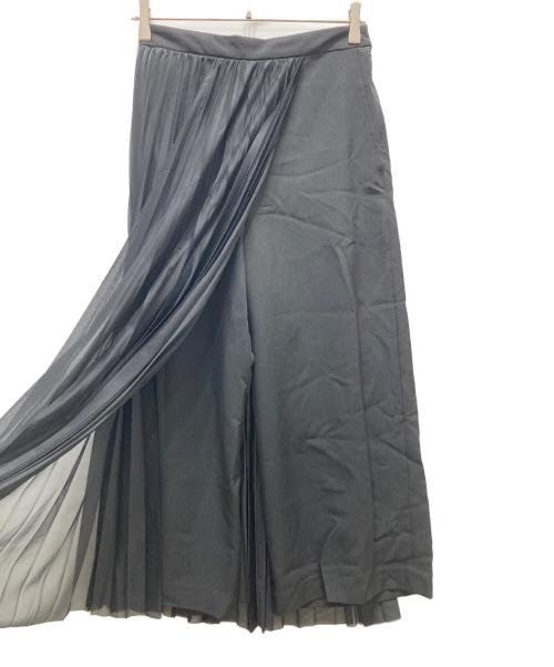 Diagram GRACE CONTINENTAL（ダイアグラム グレースコンチネンタル）Diagram GRACE CONTINENTAL (ダイアグラム グレースコンチネンタル) プリーツレイヤードパンツ ブラック サイズ:38の古着・服飾アイテム