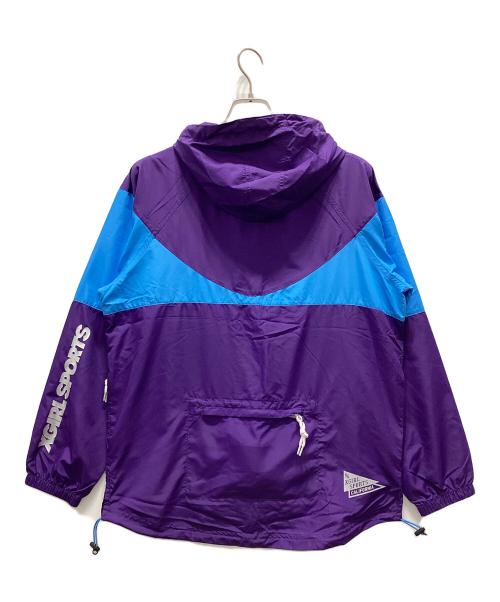 X-GIRL（エックスガール）X-girl (エックスガール) PERFORMANCE JACKET BIG LOGO パープル サイズ:S 未使用品の古着・服飾アイテム