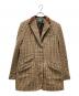 LAUREN RALPH LAUREN（ローレンラルフローレン）の古着「千鳥柄ツイードジャケット」｜ブラウン