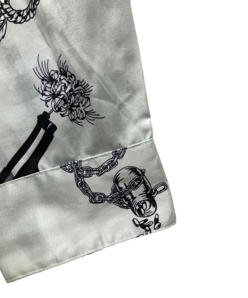 HIGH-GATE（ハイゲート）HIGH-GATE (ハイゲート) 総柄シャツ スカイブルー サイズ:2の古着・服飾アイテム