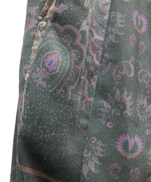 kooi（コーイ）kooi (コーイ) 総柄パンツ ブラック サイズ:2の古着・服飾アイテム