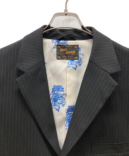 Sourcream（サワークリーム）Sourcream (サワークリーム) テーラードジャケット ブラック サイズ:Fの古着・服飾アイテム