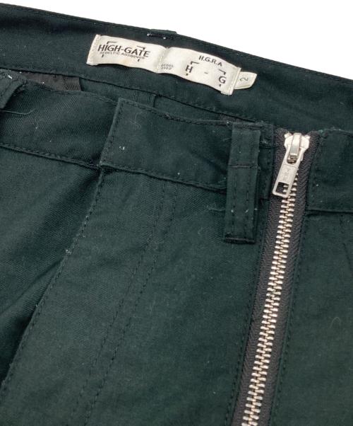 HIGH-GATE（ハイゲート）HIGH-GATE (ハイゲート) センタージップパンツ グリーン サイズ:2の古着・服飾アイテム