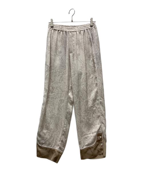 HIGH-GATE（ハイゲート）HIGH-GATE (ハイゲート) 総柄ウエスタンパンツ ホワイト サイズ:1の古着・服飾アイテム