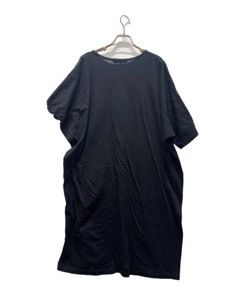 mizuiro-ind（ミズイロインド）mizuiro-ind (ミズイロインド) 半袖カットソーワンピース ブラック サイズ:表記サイズ無しの古着・服飾アイテム