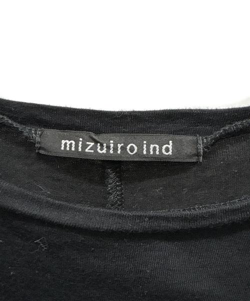 mizuiro-ind（ミズイロインド）mizuiro-ind (ミズイロインド) 半袖カットソーワンピース ブラック サイズ:表記サイズ無しの古着・服飾アイテム