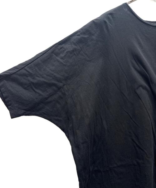 mizuiro-ind（ミズイロインド）mizuiro-ind (ミズイロインド) 半袖カットソーワンピース ブラック サイズ:表記サイズ無しの古着・服飾アイテム