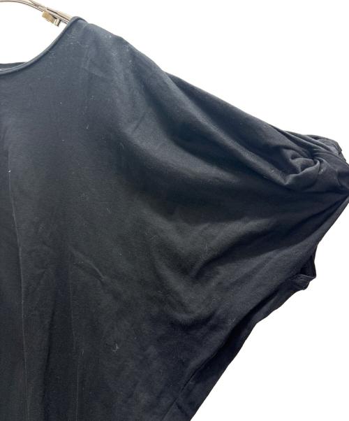 mizuiro-ind（ミズイロインド）mizuiro-ind (ミズイロインド) 半袖カットソーワンピース ブラック サイズ:表記サイズ無しの古着・服飾アイテム