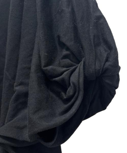 mizuiro-ind（ミズイロインド）mizuiro-ind (ミズイロインド) 半袖カットソーワンピース ブラック サイズ:表記サイズ無しの古着・服飾アイテム