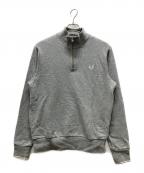 FRED PERRYフレッドペリー）の古着「ハーフジップスウェット」｜グレー