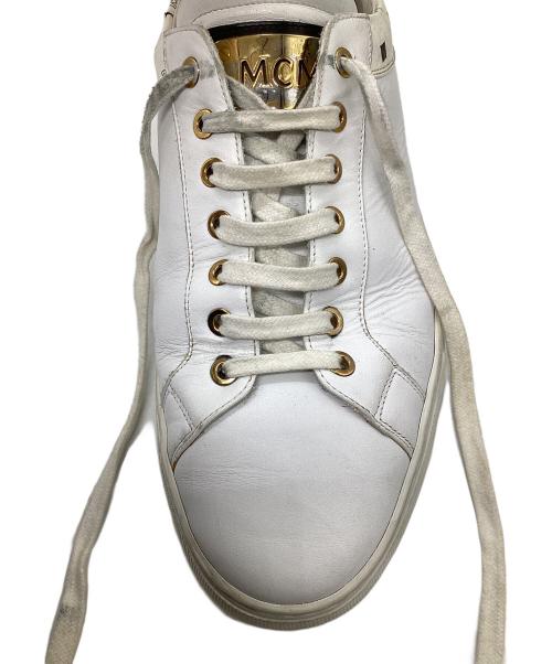 MCM（エムシーエム）MCM (エムシーエム) ローカットスニーカー ホワイト サイズ:表記サイズ無しの古着・服飾アイテム